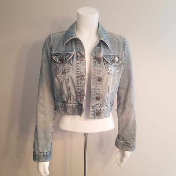 Old Navy Jackets & Blazers - Old Navy Distressed and Frayed Jean Jacket
